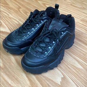 Black Chunky Fila